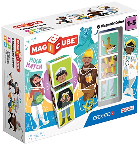 Geomag 123 Magicube per Bambini da 1-5 anni