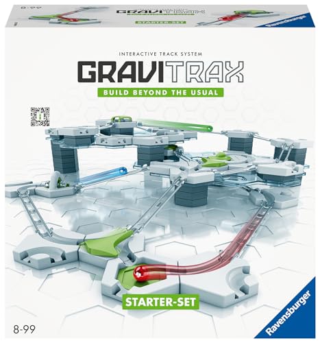 Ravensburger - GraviTrax Starter Kit, Pista di Biglie, Gioco Interattivo ed Educativo STEM, per Bambini 8+ Anni e
