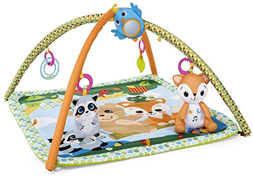 Chicco Tappeto con Archi Foresta Magica, Palestrina Neonato Multifunzione con Tappeto Gioco Bambini, 5 Pendenti