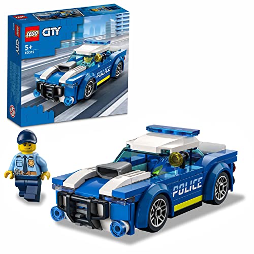 LEGO City Police Auto della Polizia, Set di Costruzione con Minifigure e Macchina Giocattolo per Bambini e Bambine da 5