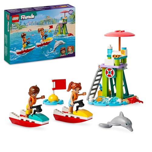 LEGO Friends Moto d’Acqua, Giochi di Ruolo per Bambine e Bambini da 5 Anni con 2 Mini Bamboline e Delfino, Giocattoli