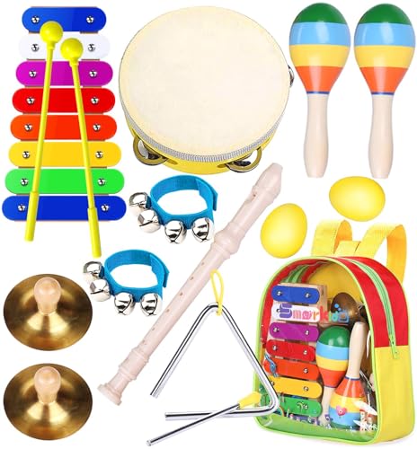 Musicali Giocattolo Strumenti Set per Bambini - Smarkids Giocattolo Musicale a Percussione per Bambini Giocattoli