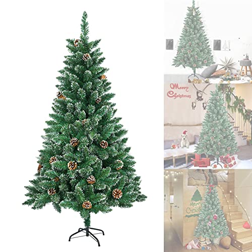 ACXIN - Albero di Natale artificiale, 120 cm, con 180 punte, abete finto, montaggio rapido, incluso supporto in metallo,