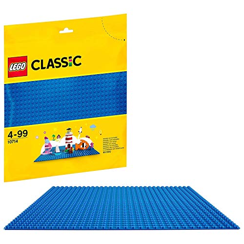 LEGO 10714 Classic Base Blu, Superfice Creativa per Mattoncini, Giochi per Bambini dai 4 Anni, Tavola per Costruzioni,