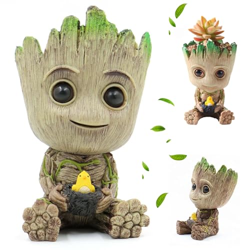 thematys Vaso Baby Groot 15x8,5x8,5cm | Figura d'Azione e Gioco | Merchandise per Fan | Ideale per Decorazione Casa e