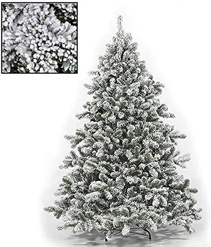 Albero di natale INNEVATO 150/180/210/230/270CM Superfolto Realistico Apertura Ombrello (240)