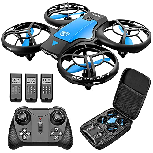 4DRC V8 Mini Drone per Bambini, Quadricottero RC con Telecomando, Funzione Hovering, modalità Senza Testa, 3D Flip,