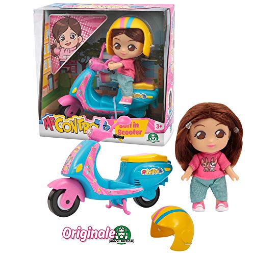 Me Contro Te - Mini Doll 12 cm Sofi in Scooter, per Rivivere Tutte le Avventure con il Suo Scooter Glitterato, per