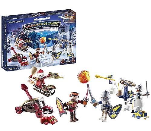 PLAYMOBIL Calendario dell'Avvento Novelmore 71346, Battaglia nella Neve