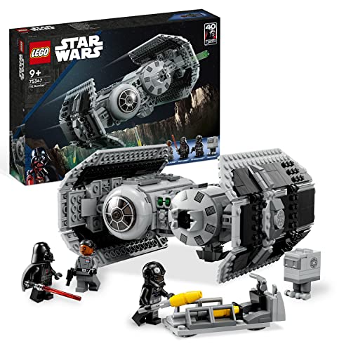 LEGO Star Wars TIE Bomber Model Building Kit, Modellino da Costruire di Starfighter con Droide Gonk e Minifigure di