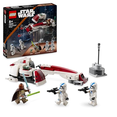 LEGO Star Wars La Fuga del BARC Speeder, Giocattolo da Costruire dal Film The Mandalorian, Giochi per Bambini da 8 Anni