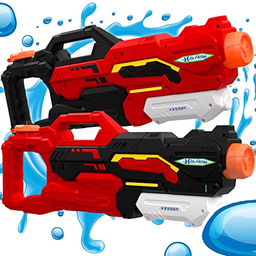 KESSER® Pistola ad acqua set di 2 pistole ad acqua pistole a spruzzo portata 10-11 metri, capacità 1500 ml