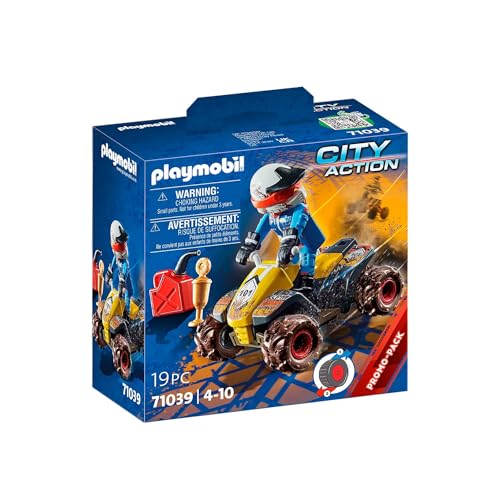 PLAYMOBIL City Action 71039 Quad Fuoristrada Giocattolo per Bambini dai 4 Anni