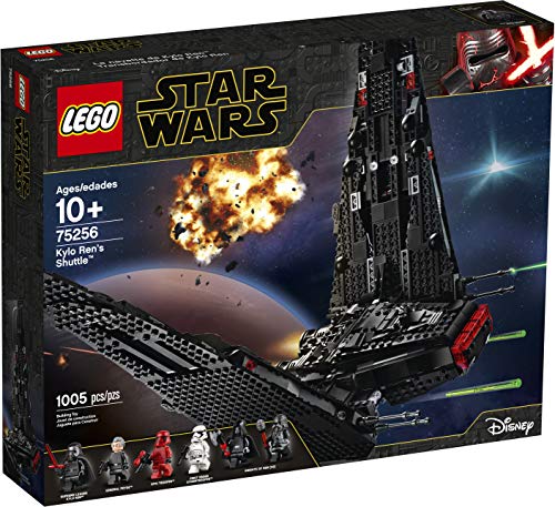 LEGO Star Wars Shuttle di Kylo Ren, Set di Costruzioni della Nave Stellare con 2 Shooter a Molla, Collezione: L’Ascesa