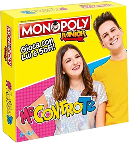 Monopoly compatibile con Me Contro Te Edizione JUNIOR - Gioco Da Tavolo Edizione italiana da 8 anni in su + Omaggio