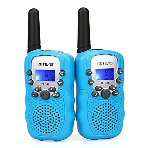 Retevis RT388 Walkie Talkie Bambini, Walky Talky Bambini, PMR446 8 Canali VOX Torcia 10 Toni di Chiamata, Walkie Talkie