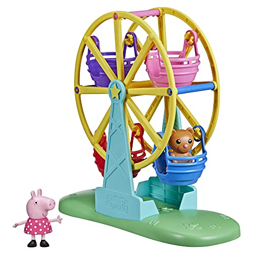 Peppa Pig Peppa's Adventures Peppa's Ferris Wheel Playset giocattolo prescolare per bambini dai 3 anni in su,