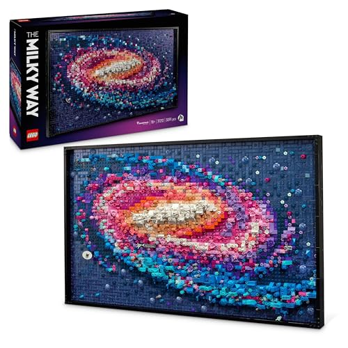 LEGO Art Via Lattea, Kit di Modellismo per Adulti di Arte da Parete con Galassia da Costruire, Idea Regalo Creativa a