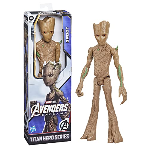 Hasbro Marvel Avengers Titan Hero Series, action figure di Groot da 30 cm ispirata al film ''Avengers: Endgame'',