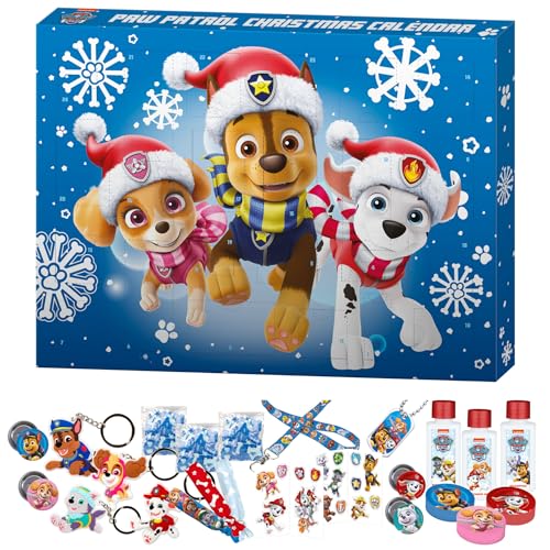 PAW Patrol - Calendario dell'avvento, per la bellezza e la cura dei bambini, con sorprese e accessori, scatola