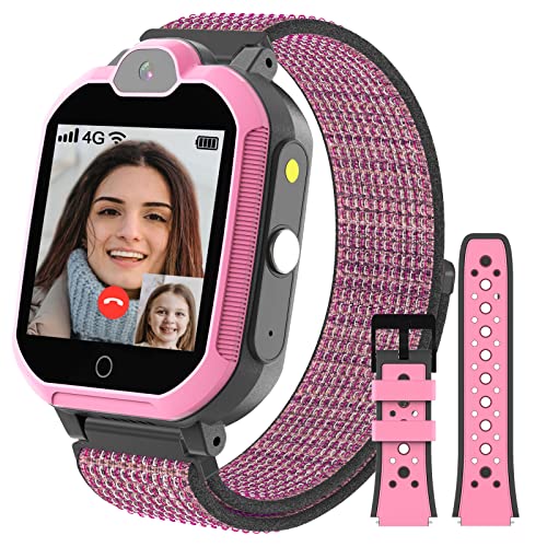 PTHTECHUS Smartwatch Bambini con WIFI - 4G GPS Orologio Intelligente per Ragazza e Ragazzo Touchscreen con Lettore