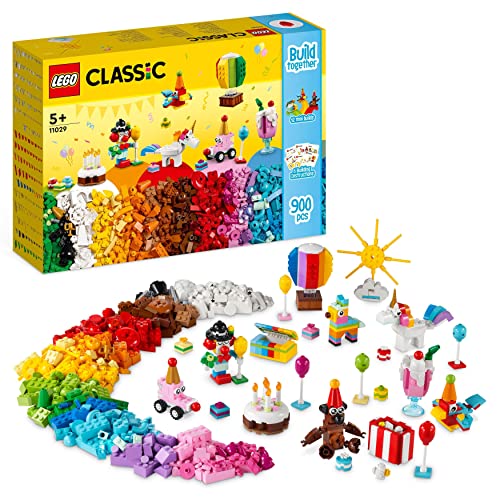 LEGO Classic Party Box Creativa, Animali Giocattolo per Bambini e Bambine, Giochi da Condividere in Famiglia con 12