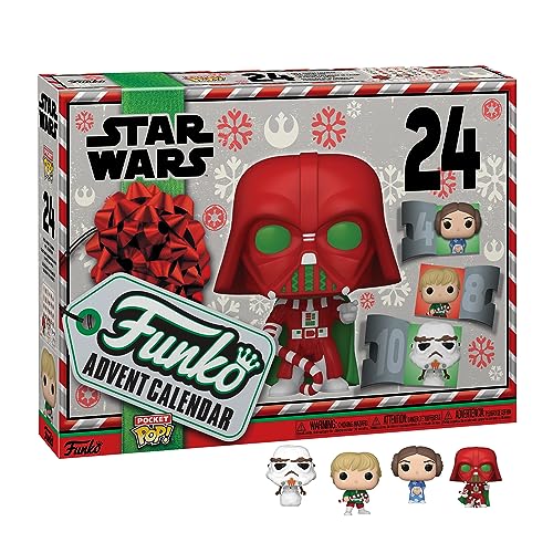 Funko Advent Calendar: Star Wars Holiday - Darth Vader- 24 Giorni di Sorprese - Mini Figura in Vinile da Colleziones -