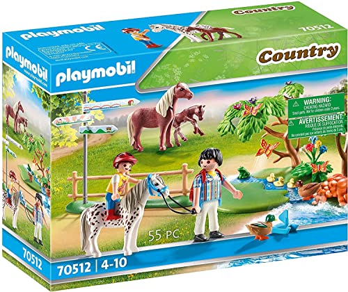 PLAYMOBIL Country 70512, Passeggiata con i Pony, dai 4 Anni