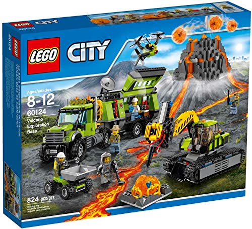 LEGO City Volcano Explorers 60124 - Base delle Esplorazioni Vulcanica, 8-12 Anni