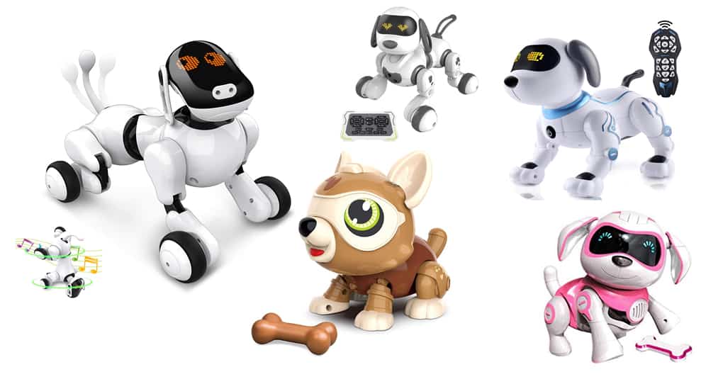 Loveinwinter Giocattolo Elettronico Senza Fili di Telecomando del Cane Intelligente del Robot del Cane dei Giocattoli Elettronici Intelligenti di Compleanno del Giocattolo Dellanimale Domestico