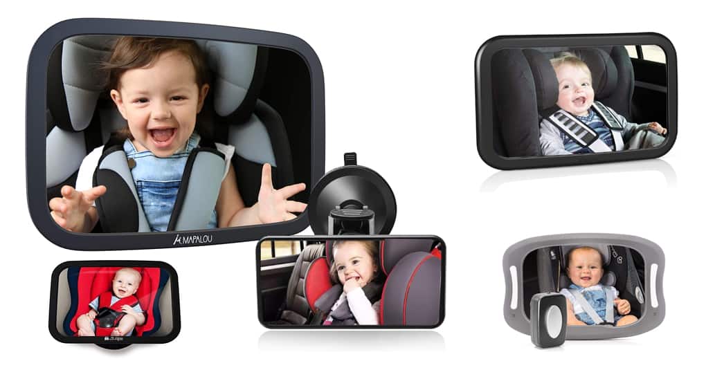 Specchio Auto Bambino,Baby Mirror Car Auto per bambino Rotazione Flessibile a 360 °Universale Yhomie Specchietto Retrovisore Bambini 