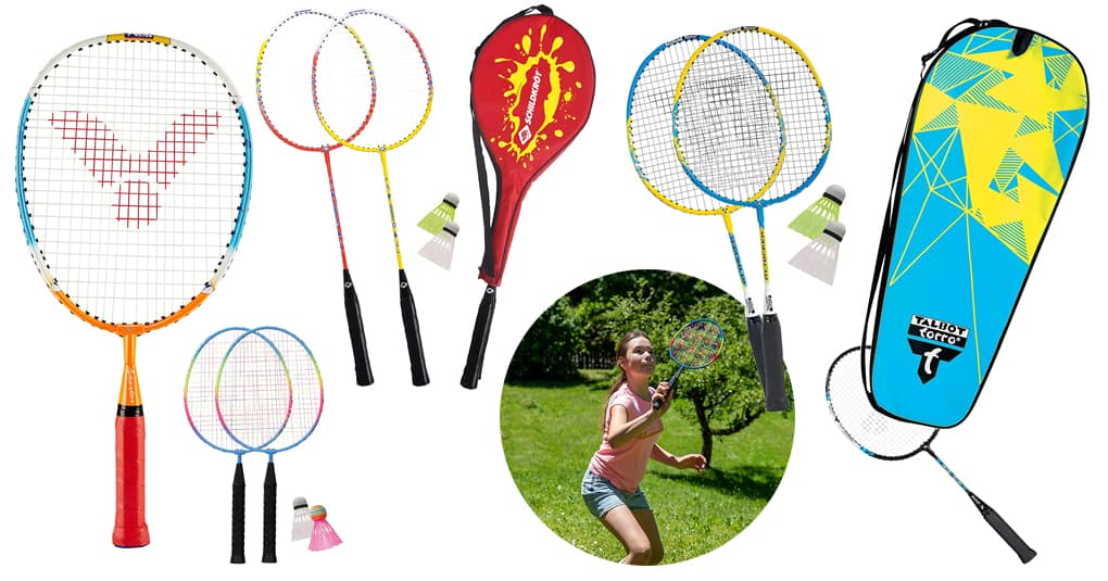 per 2-12 anni resistente racchetta da badminton con volano Matedepreso Set da badminton per bambini 